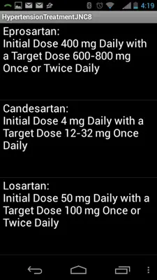 Hypertension Treatment JNC 8 android App screenshot 0