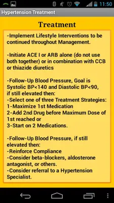 Hypertension Treatment JNC 8 android App screenshot 2