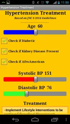 Hypertension Treatment JNC 8 android App screenshot 3