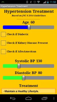 Hypertension Treatment JNC 8 android App screenshot 4